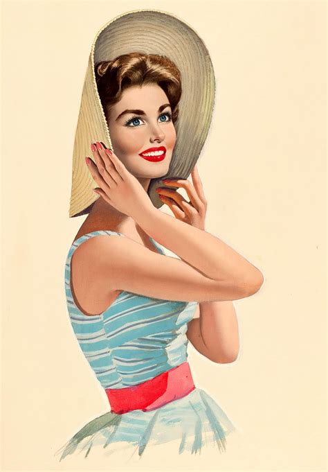 Vintage Pin up Girl Art